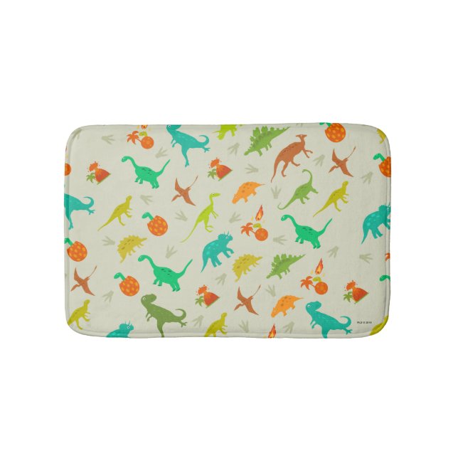 Dinosaurs Pattern Bath Mat (Front)