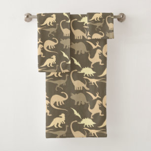 Dinosaurs Pattern Bath Towel Set