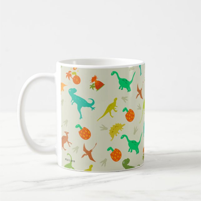 Dinosaurs Pattern Coffee Mug (Left)