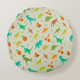 Dinosaurs Pattern Round Pillow