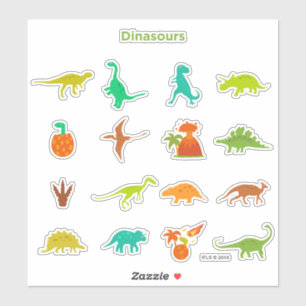 Dinosaurs Pattern Sticker