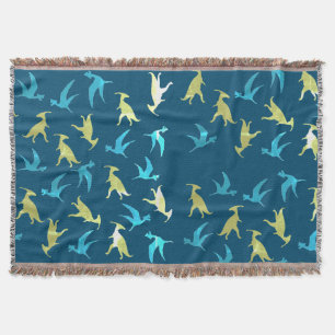 Dinosaurs Pattern Throw Blanket