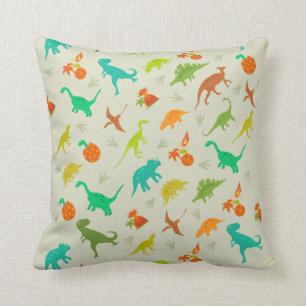 Dinosaurs Pattern Throw Pillow