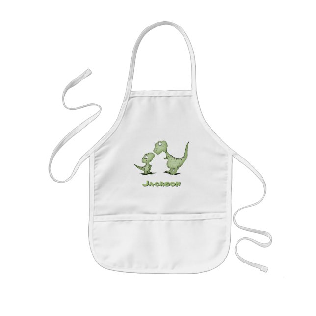 Dinosaurs Personalized Kids' Apron (Front)