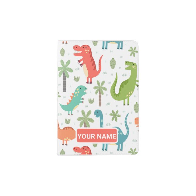 Dinosaurs - Personalized Passport Passport Holder (Front)