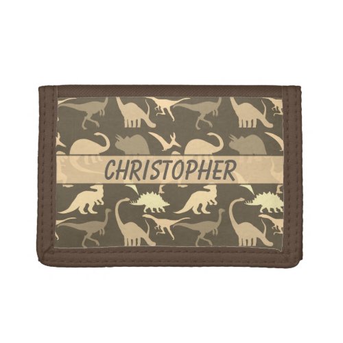 Dinosaurs Personalized Trifold Wallet