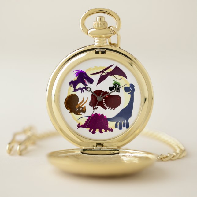 Dinosaurs Pocket Watch (Inside)