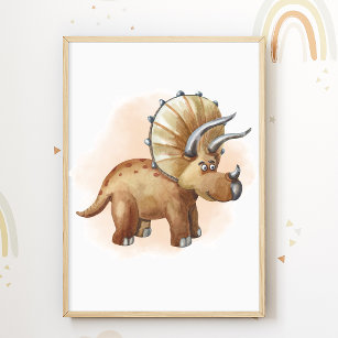 Dinosaurs Print Dino Kids Room Poster