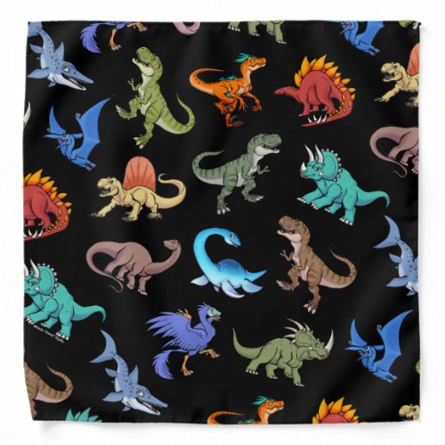 Dinosaurs Rainbow II School supplies Bandana