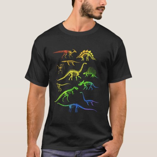 Dinosaurs Rainbow Pride For Kids And Adults T_Shirt
