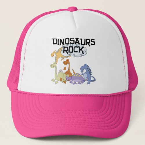 Dinosaurs Rock Tshirts and Gifts Trucker Hat