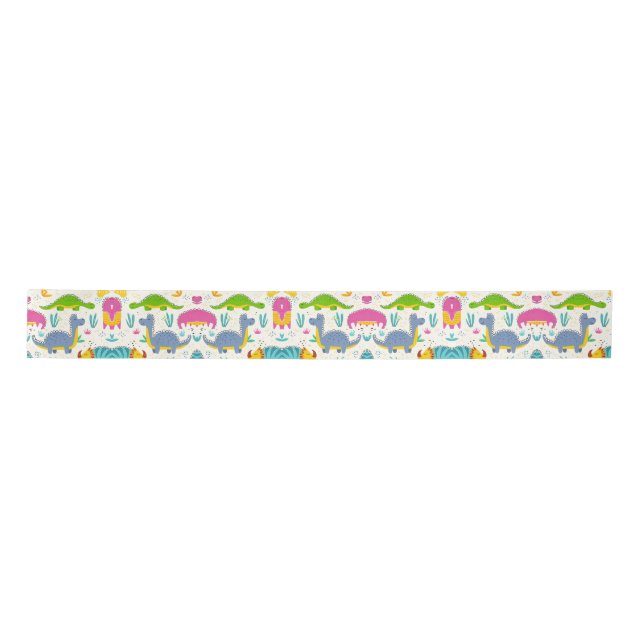 Dinosaurs Satin Ribbon (Front)