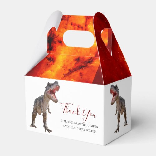 Dinosaurs T Rex Fire Jurassic World  Favor Boxes