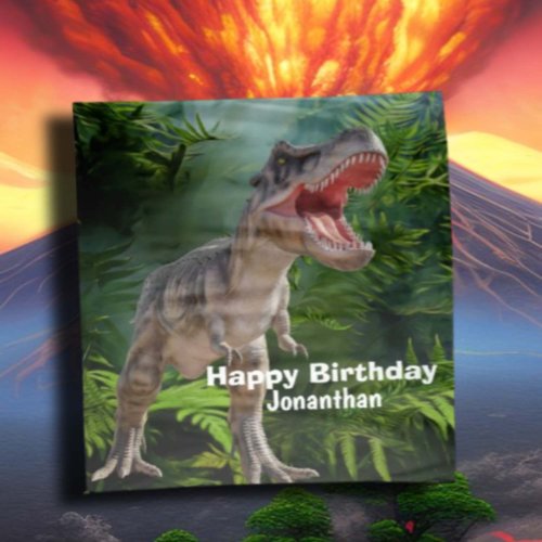 Dinosaurs T Rex jungle Jurassic World backdrop