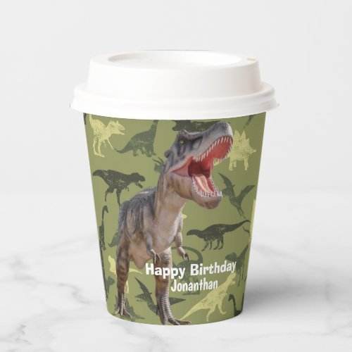 Dinosaurs T Rex pattern Jurassic World Paper Cups