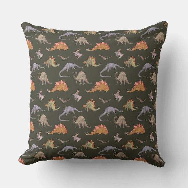 DINOSAURS THROW PILLOW (Front)