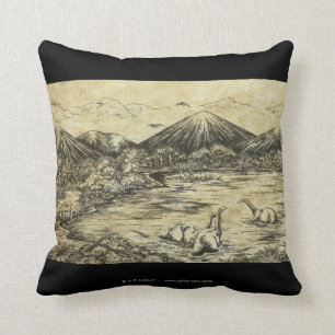 Dinosaurs Throw Pillow