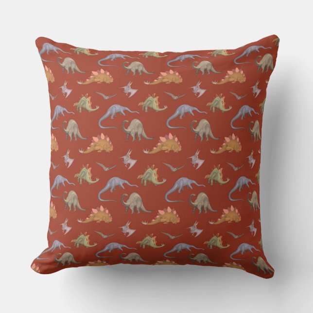 DINOSAURS THROW PILLOW (Front)