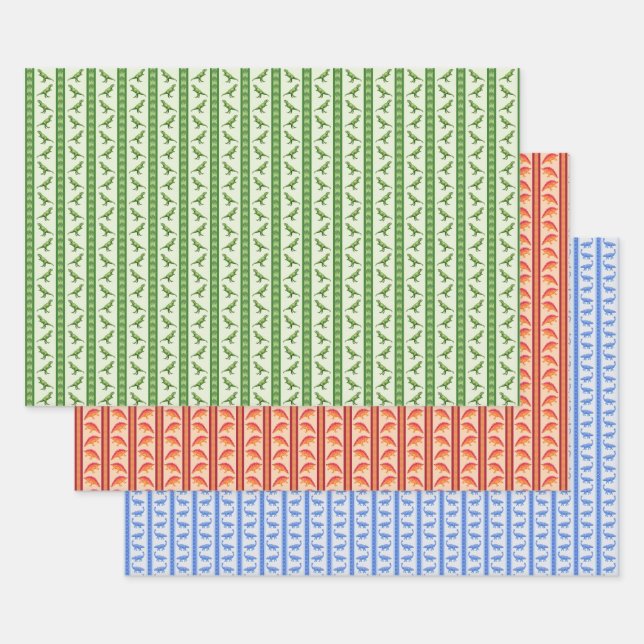 Dinosaurs Wrapping Paper Sheets (Set)