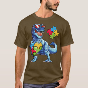 Dinosaurus Autism Awareness T Rex For Kids Autism T-Shirt