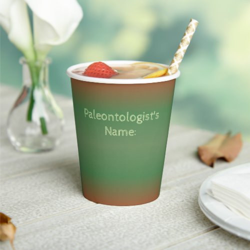 Dinosaurus Feestbeker – Paleontoloog Naamveld -  Paper Cups