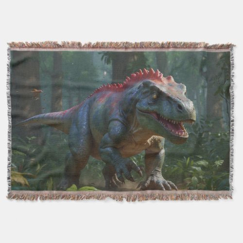 Dinosaurus Fun Prehistory  Throw Blanket