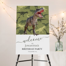 DINOSUAR Boy T Rex, Jurassic Pattern Birthday