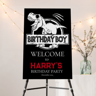 DINOSUAR T rex Party Birthday Boy Foam Board