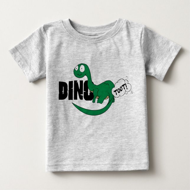 DinoToot: Bronto Baby Baby T-Shirt (Front)