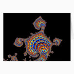 Dinozaur - Fractal Art Card