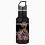 Dinozaur - Fractal Art Stainless Steel Water Bottle