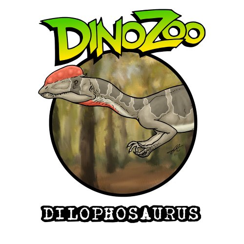 DinoZoo Dilophosaurus T_Shirt