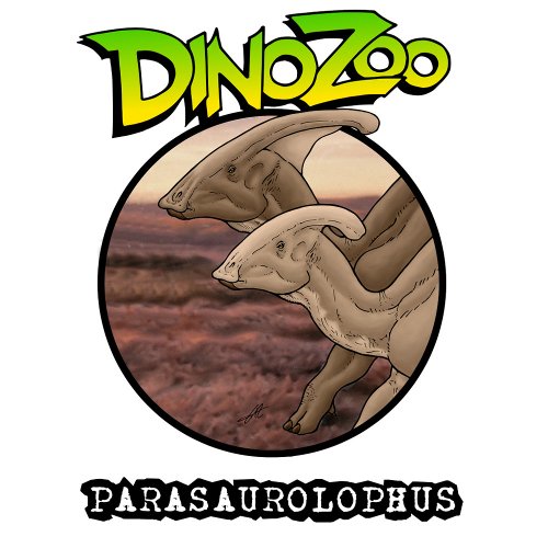 DinoZoo Parasaurolophus T_Shirt