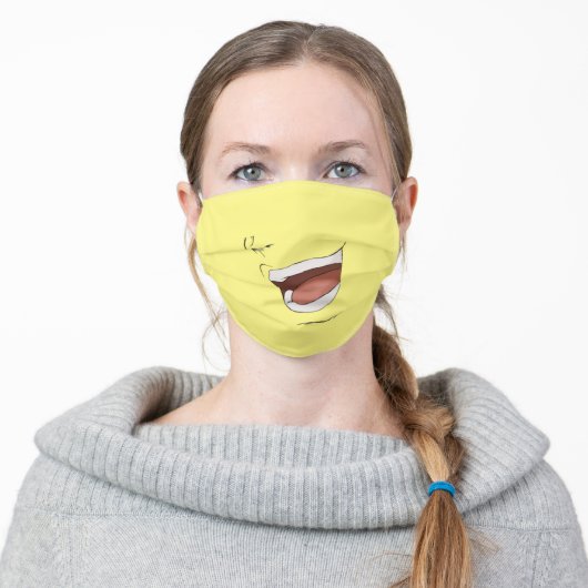 Dio Jojo's Bizarre Adventure Face Adult Cloth Face Mask (Worn)