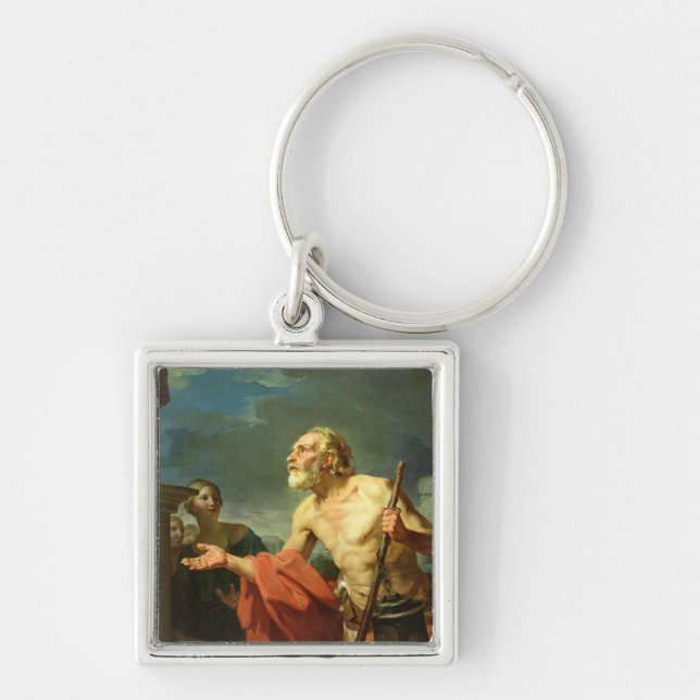 Diogenes Asking for Alms, 1767 Keychain (Front)