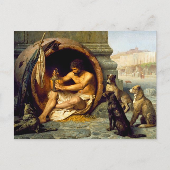 Diogenes by Jean-Leon Gerome Postcard (Front)