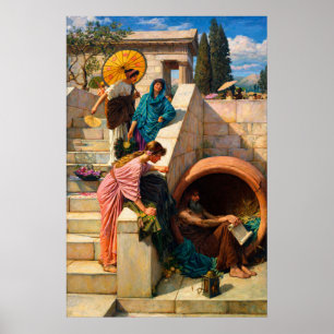 Diogenes by John William Waterhouse Poster