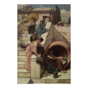 Diogenes by John William Waterhouse Poster