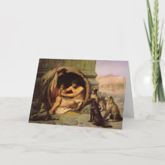 "Diogenes" Greeting Card