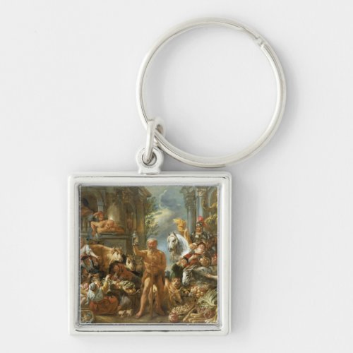 Diogenes Searching for an Honest Man c1650_55 o Keychain