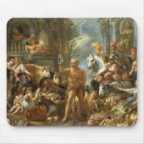 Diogenes Searching for an Honest Man c1650_55 o Mouse Pad