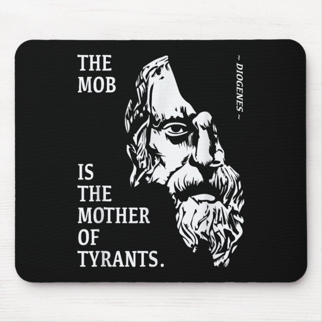 Diogenes Stoic Philosopher Ancient Greek Wisdom Qu Mouse Pad (Front)