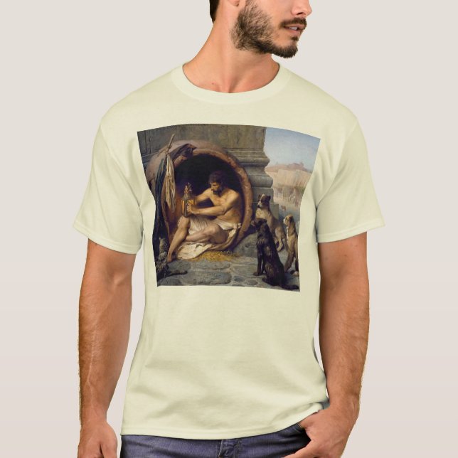 Diogenes Surrounded by Dogs - by Jean Leon Gerome T-Shirt (Front)