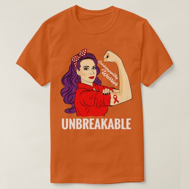 diomyopathy Awareness DCM Dilated Warrior T-Shirt (Design Front)