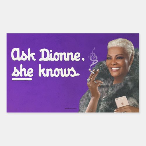 Dionne Warwick knows funny diva grandma sticker