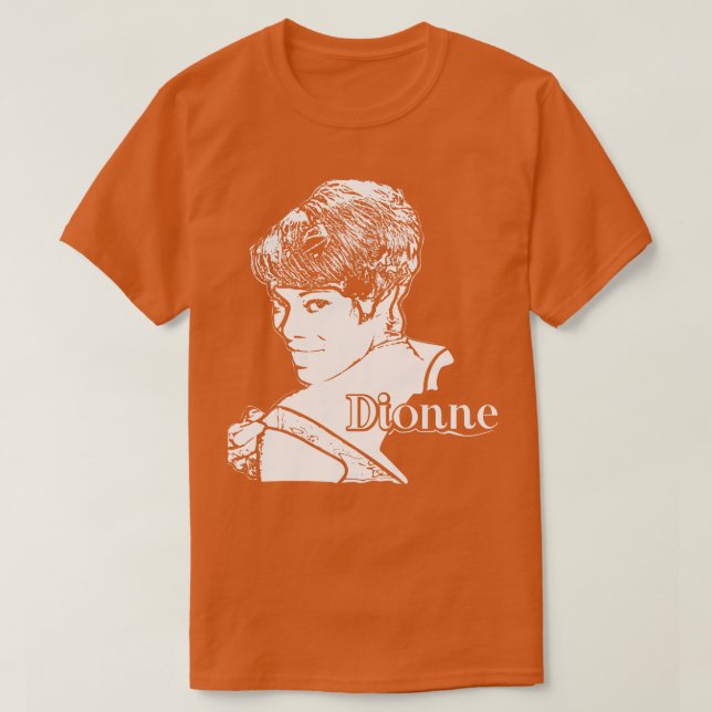 Dionne Warwick Singer Vintage T-Shirt (Design Front)