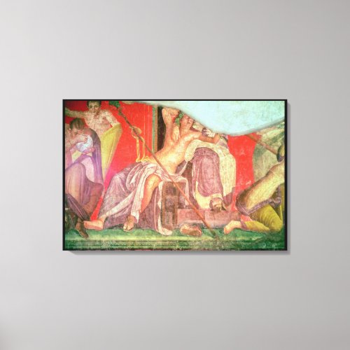 Dionysian Entourage with Dionysus Canvas Print