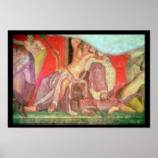 Dionysian Entourage with Dionysus Poster (Front)