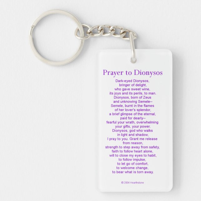 Dionysos (Dionysus) Keychain (Front)