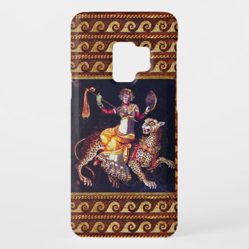 DIONYSOS WITH A SPEAR RIDING LEOPARD Greek Mosaic  Case_Mate Samsung Galaxy S9 Case